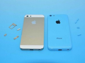 Blue Iphone5C Gold Iphone5S