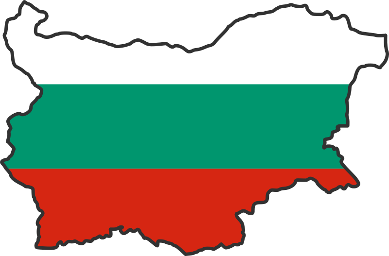 bulgaria flag map