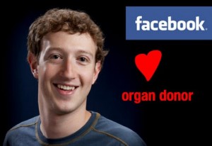 Γίνε δωρητής οργάνων μέσω του Facebook.