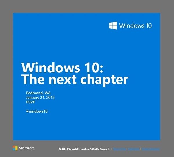 Windows 10: Η Microsoft έδωσε ραντεβού στις 21 Ιανουαρίου