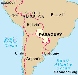 Σημερινή έκταση της Παραγουάης. Η επιμονή του δικτάτορα Λόπες να δημιουργήσει εκ του μηδενός μια αυτοκρατορία στη Νότιο Αμερική, θα τον οδηγούσε σε πόλεμο με τη Ουρουγουάη, την Αργεντινή και την Βραζιλία.