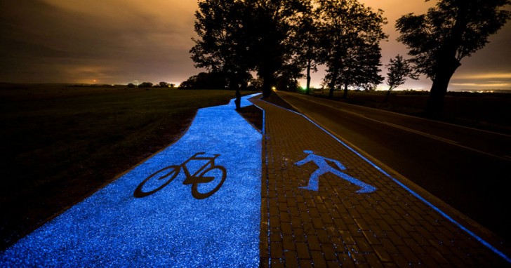 Vincent VanGogh, starry night, cycling, hiking, paths, glow in the dark